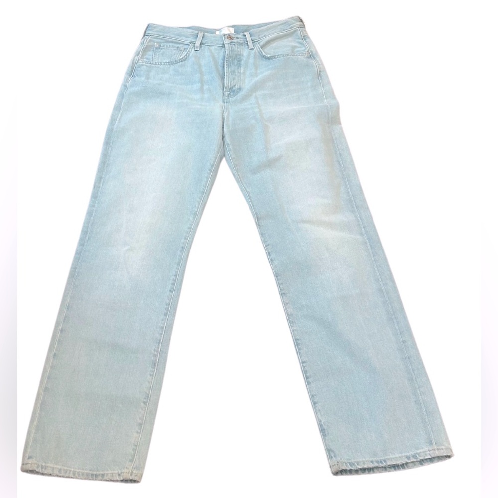 7 For All Mankind High Rise Easy Straight Jeans | Sun Blue Wash | NWOT | Size 29